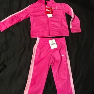 Hot Pink Puma track suit for Toddler girl